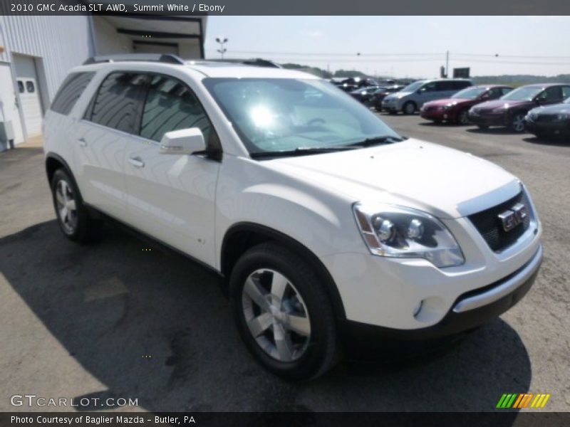 Summit White / Ebony 2010 GMC Acadia SLT AWD