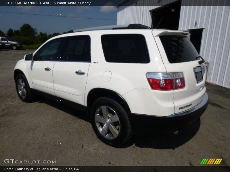Summit White / Ebony 2010 GMC Acadia SLT AWD
