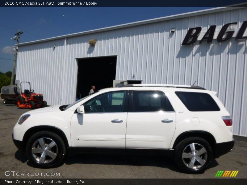 Summit White / Ebony 2010 GMC Acadia SLT AWD