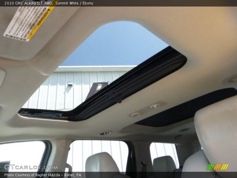 Summit White / Ebony 2010 GMC Acadia SLT AWD