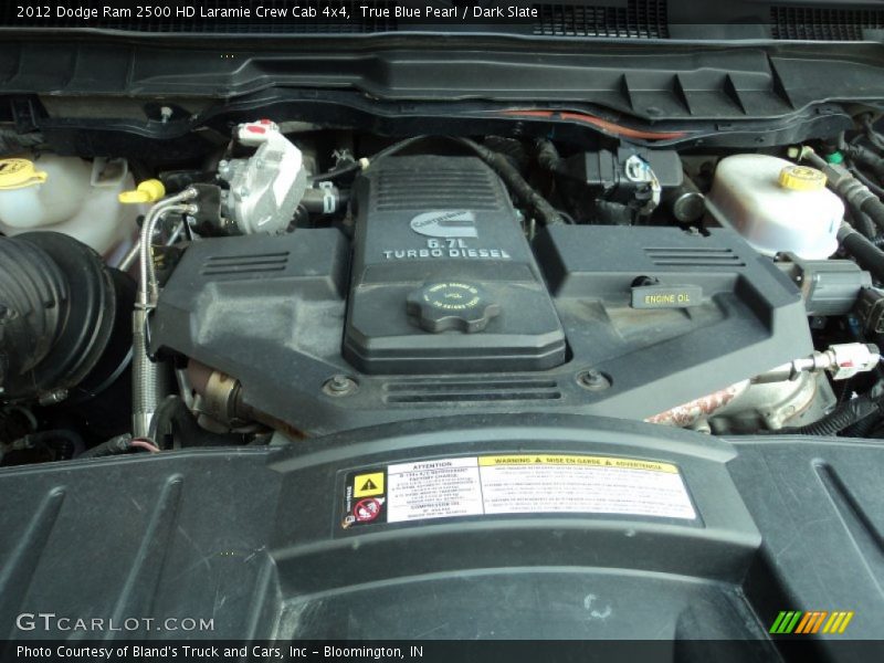 True Blue Pearl / Dark Slate 2012 Dodge Ram 2500 HD Laramie Crew Cab 4x4