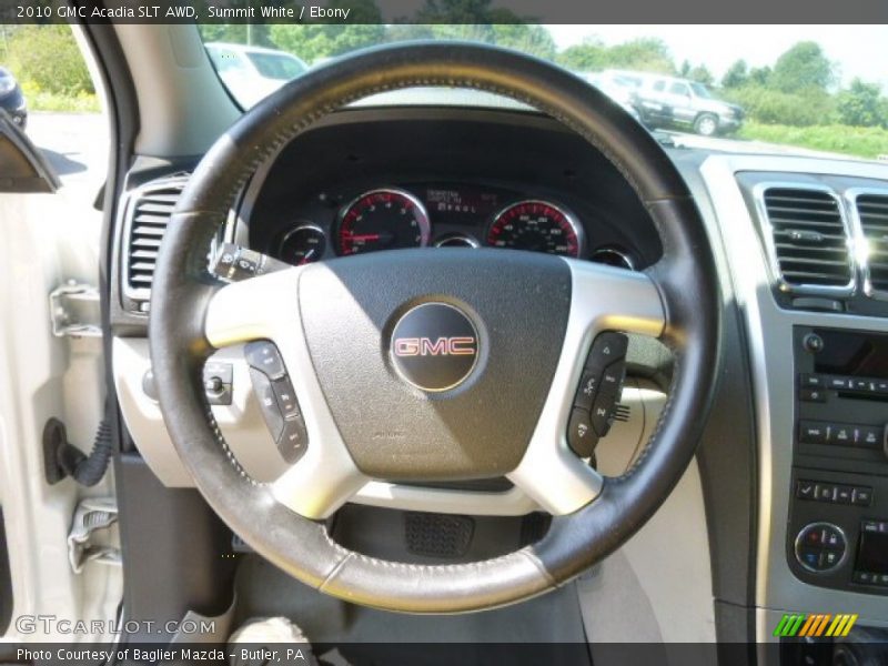 Summit White / Ebony 2010 GMC Acadia SLT AWD