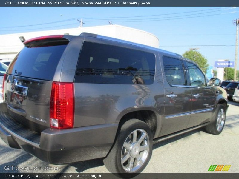 Mocha Steel Metallic / Cashmere/Cocoa 2011 Cadillac Escalade ESV Premium AWD