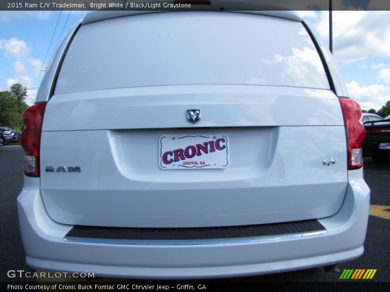 Bright White / Black/Light Graystone 2015 Ram C/V Tradesman