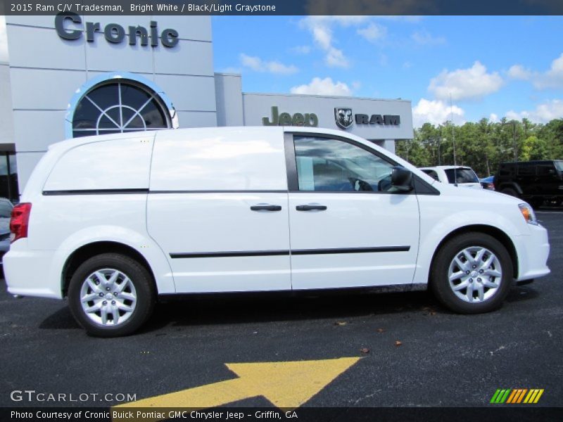 Bright White / Black/Light Graystone 2015 Ram C/V Tradesman