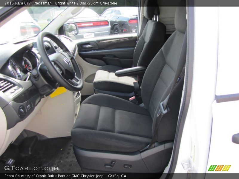  2015 C/V Tradesman Black/Light Graystone Interior