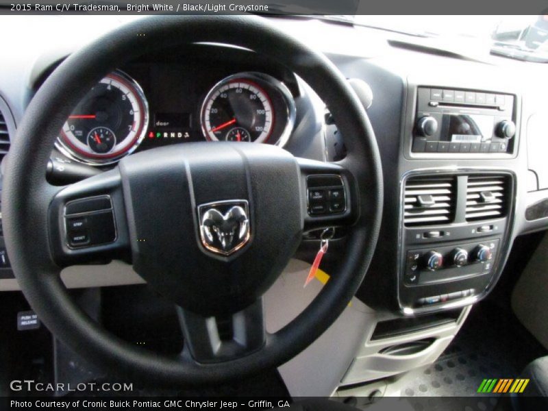 Bright White / Black/Light Graystone 2015 Ram C/V Tradesman