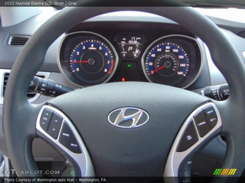 Silver / Gray 2012 Hyundai Elantra GLS