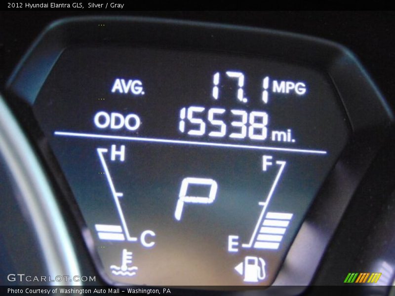 Silver / Gray 2012 Hyundai Elantra GLS