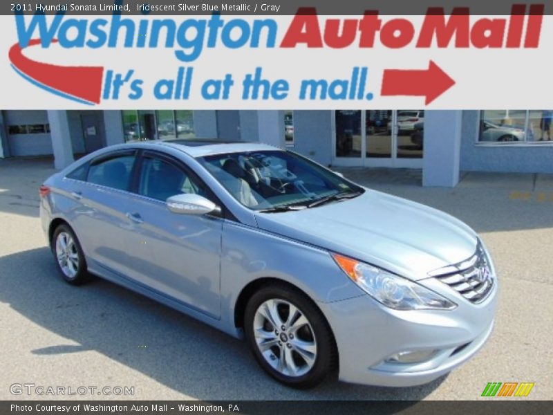 Iridescent Silver Blue Metallic / Gray 2011 Hyundai Sonata Limited