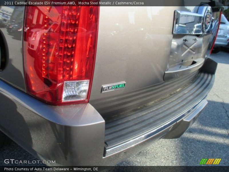 Mocha Steel Metallic / Cashmere/Cocoa 2011 Cadillac Escalade ESV Premium AWD