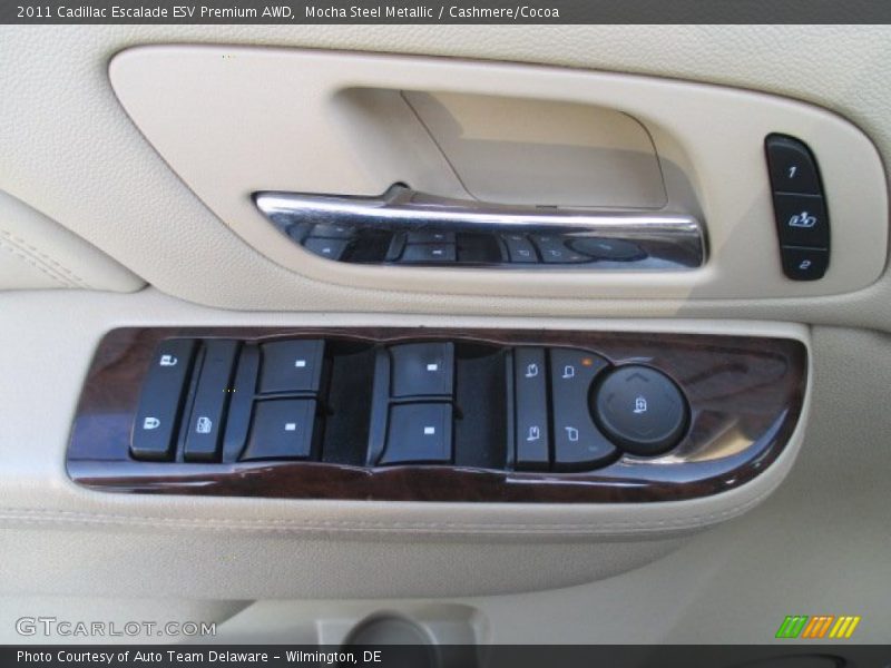 Mocha Steel Metallic / Cashmere/Cocoa 2011 Cadillac Escalade ESV Premium AWD