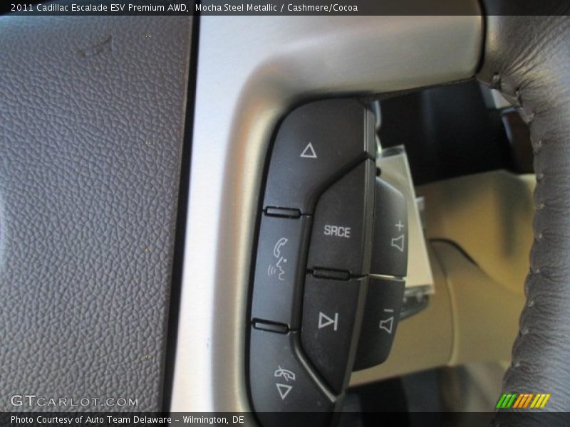 Mocha Steel Metallic / Cashmere/Cocoa 2011 Cadillac Escalade ESV Premium AWD