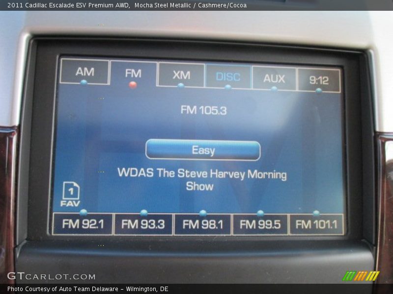 Mocha Steel Metallic / Cashmere/Cocoa 2011 Cadillac Escalade ESV Premium AWD