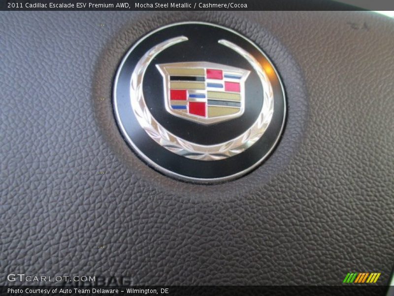 Mocha Steel Metallic / Cashmere/Cocoa 2011 Cadillac Escalade ESV Premium AWD
