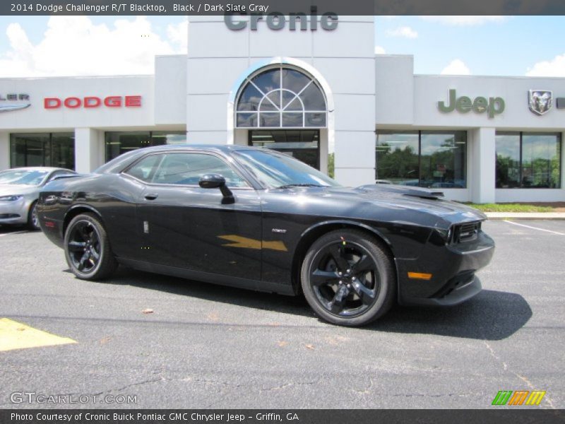 Black / Dark Slate Gray 2014 Dodge Challenger R/T Blacktop