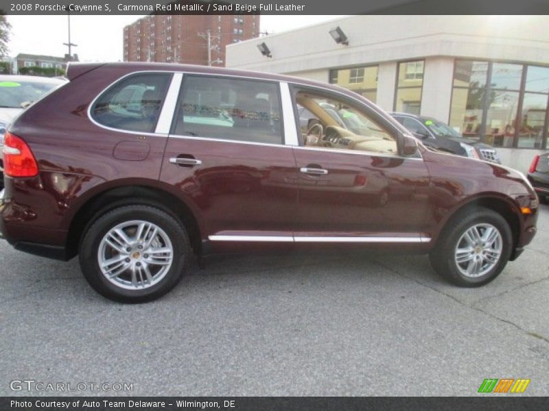 Carmona Red Metallic / Sand Beige Full Leather 2008 Porsche Cayenne S