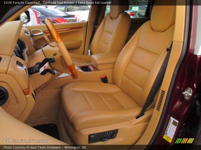 Carmona Red Metallic / Sand Beige Full Leather 2008 Porsche Cayenne S