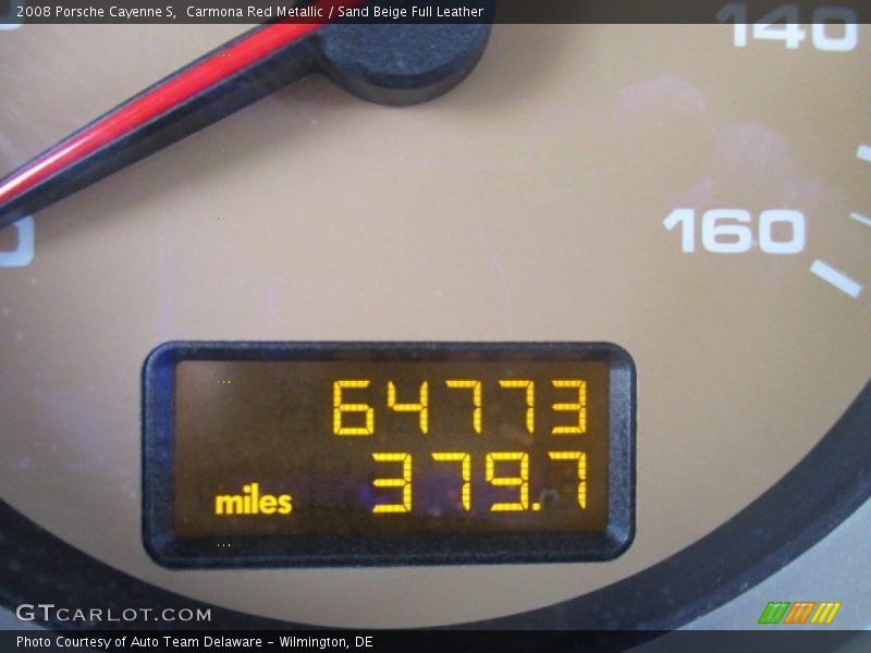 Carmona Red Metallic / Sand Beige Full Leather 2008 Porsche Cayenne S
