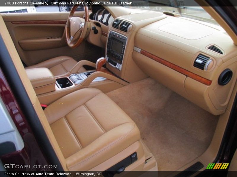 Carmona Red Metallic / Sand Beige Full Leather 2008 Porsche Cayenne S