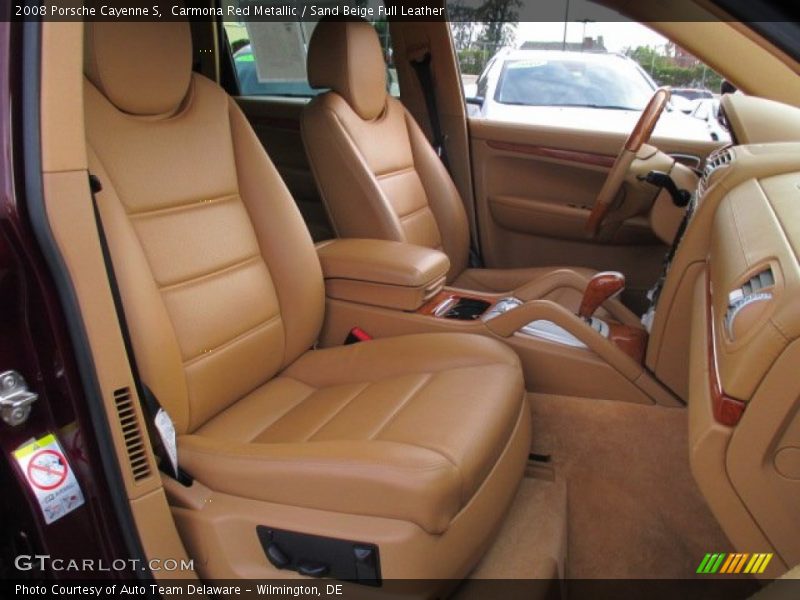 Carmona Red Metallic / Sand Beige Full Leather 2008 Porsche Cayenne S