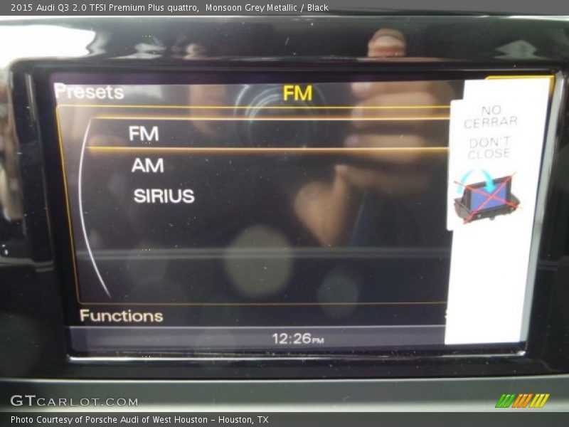 Monsoon Grey Metallic / Black 2015 Audi Q3 2.0 TFSI Premium Plus quattro