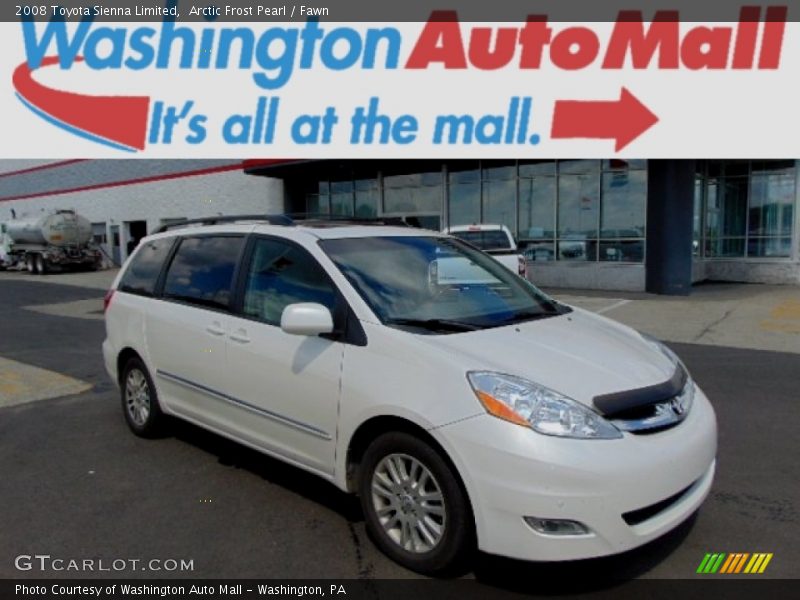 Arctic Frost Pearl / Fawn 2008 Toyota Sienna Limited