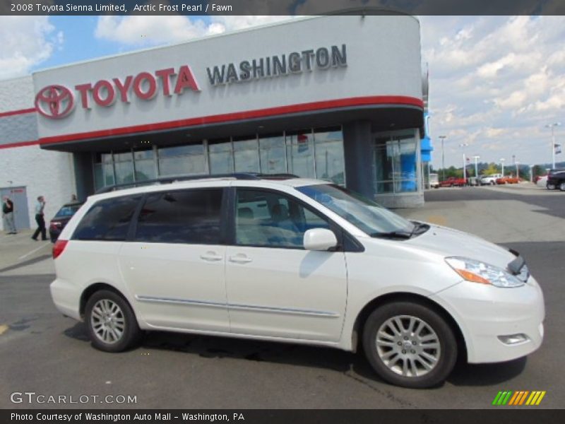 Arctic Frost Pearl / Fawn 2008 Toyota Sienna Limited