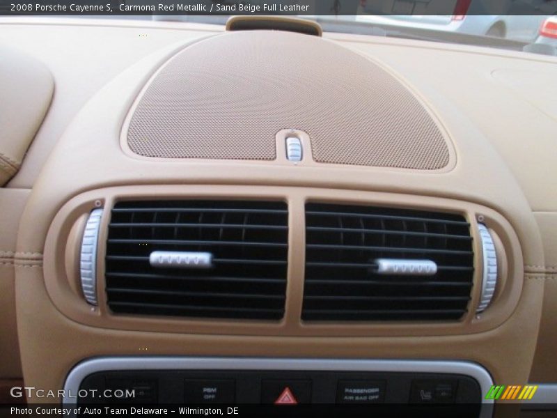 Carmona Red Metallic / Sand Beige Full Leather 2008 Porsche Cayenne S