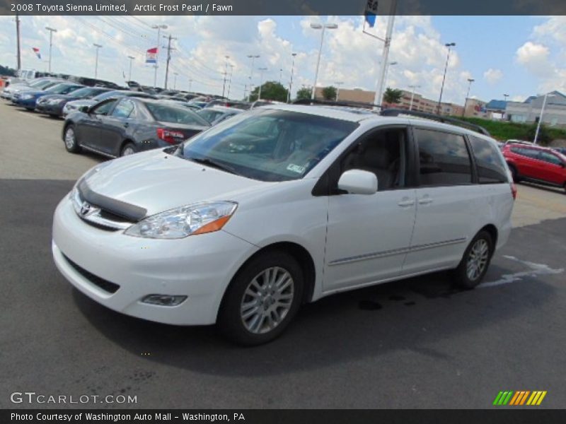 Arctic Frost Pearl / Fawn 2008 Toyota Sienna Limited