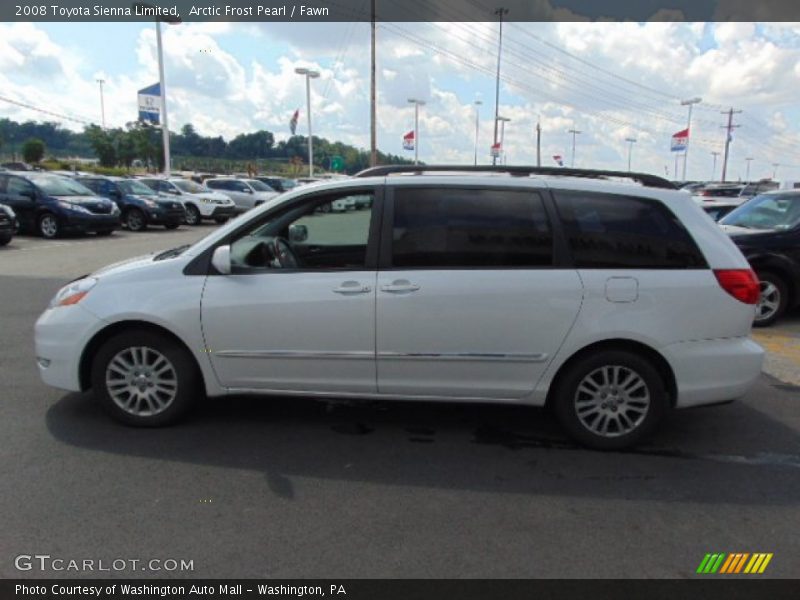 Arctic Frost Pearl / Fawn 2008 Toyota Sienna Limited