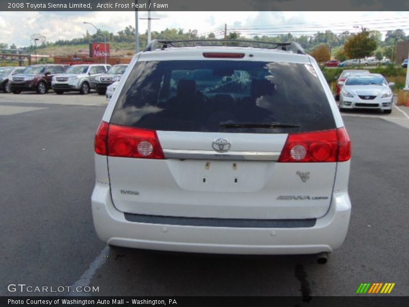 Arctic Frost Pearl / Fawn 2008 Toyota Sienna Limited