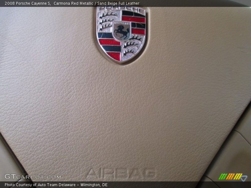 Carmona Red Metallic / Sand Beige Full Leather 2008 Porsche Cayenne S