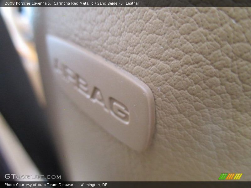 Carmona Red Metallic / Sand Beige Full Leather 2008 Porsche Cayenne S