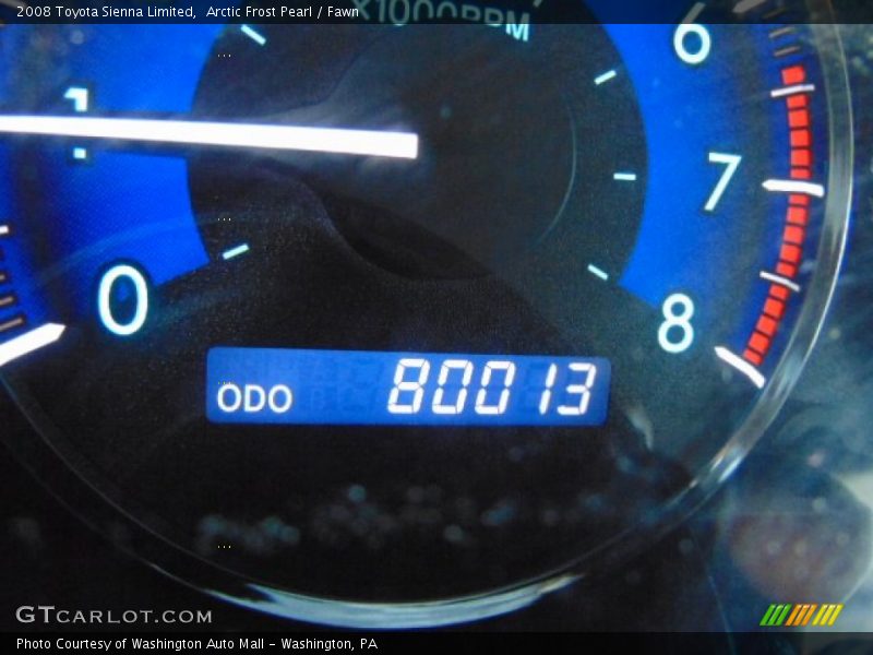 Arctic Frost Pearl / Fawn 2008 Toyota Sienna Limited