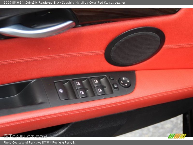 Black Sapphire Metallic / Coral Red Kansas Leather 2009 BMW Z4 sDrive30i Roadster