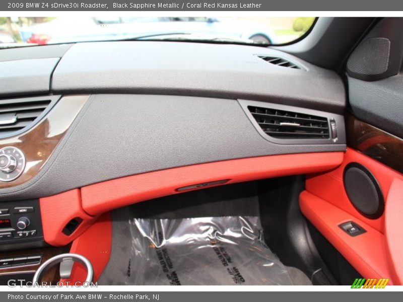 Black Sapphire Metallic / Coral Red Kansas Leather 2009 BMW Z4 sDrive30i Roadster