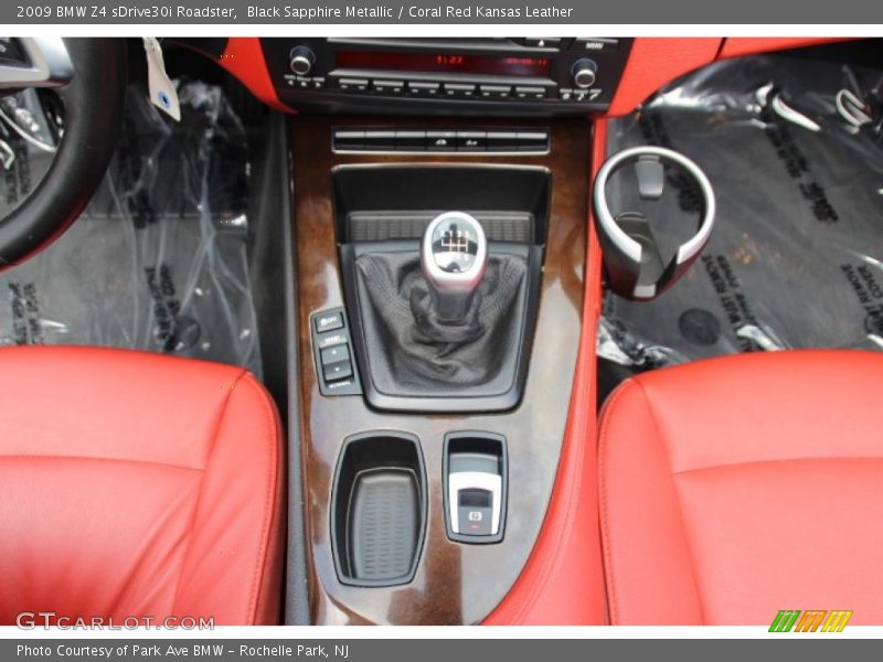 Black Sapphire Metallic / Coral Red Kansas Leather 2009 BMW Z4 sDrive30i Roadster