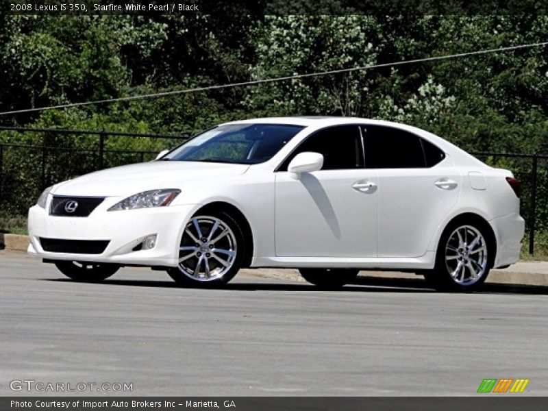 Starfire White Pearl / Black 2008 Lexus IS 350