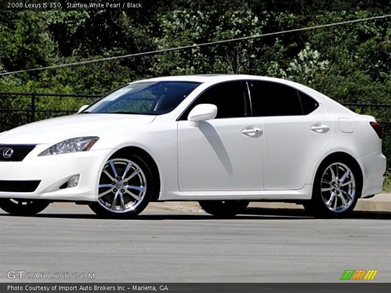 Starfire White Pearl / Black 2008 Lexus IS 350