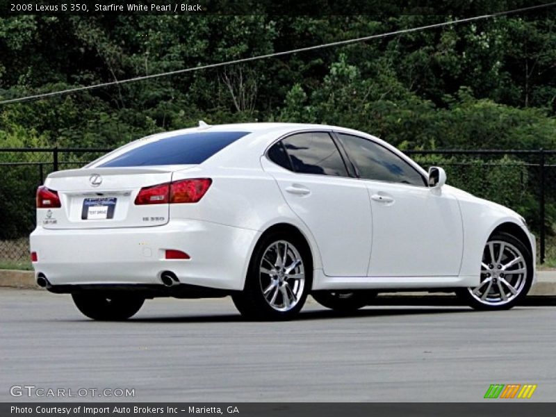 Starfire White Pearl / Black 2008 Lexus IS 350