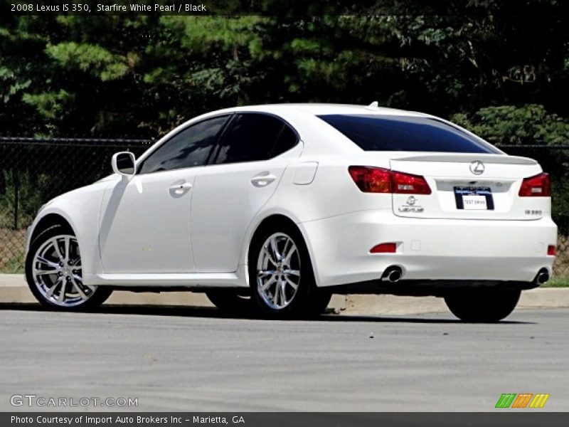 Starfire White Pearl / Black 2008 Lexus IS 350