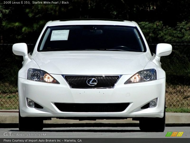 Starfire White Pearl / Black 2008 Lexus IS 350