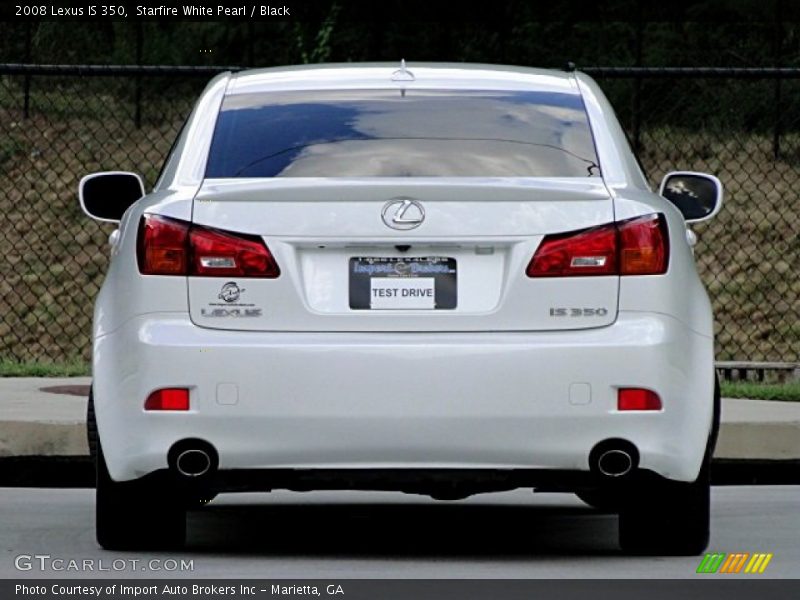 Starfire White Pearl / Black 2008 Lexus IS 350