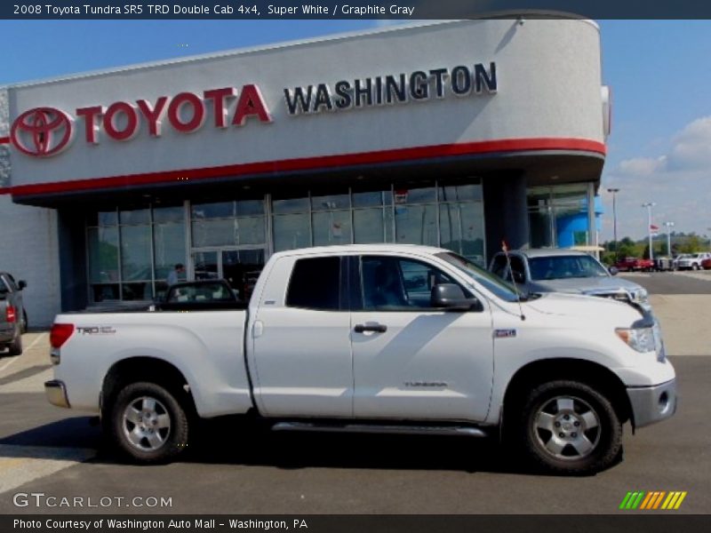 Super White / Graphite Gray 2008 Toyota Tundra SR5 TRD Double Cab 4x4