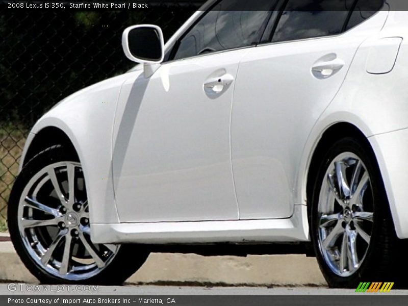 Starfire White Pearl / Black 2008 Lexus IS 350