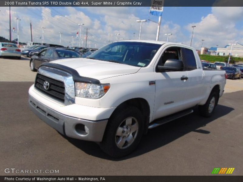 Super White / Graphite Gray 2008 Toyota Tundra SR5 TRD Double Cab 4x4