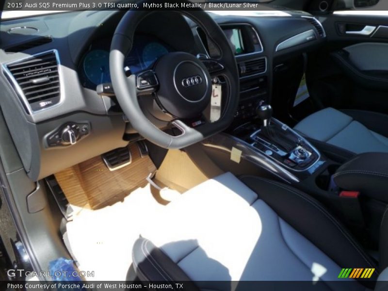 Mythos Black Metallic / Black/Lunar Silver 2015 Audi SQ5 Premium Plus 3.0 TFSI quattro