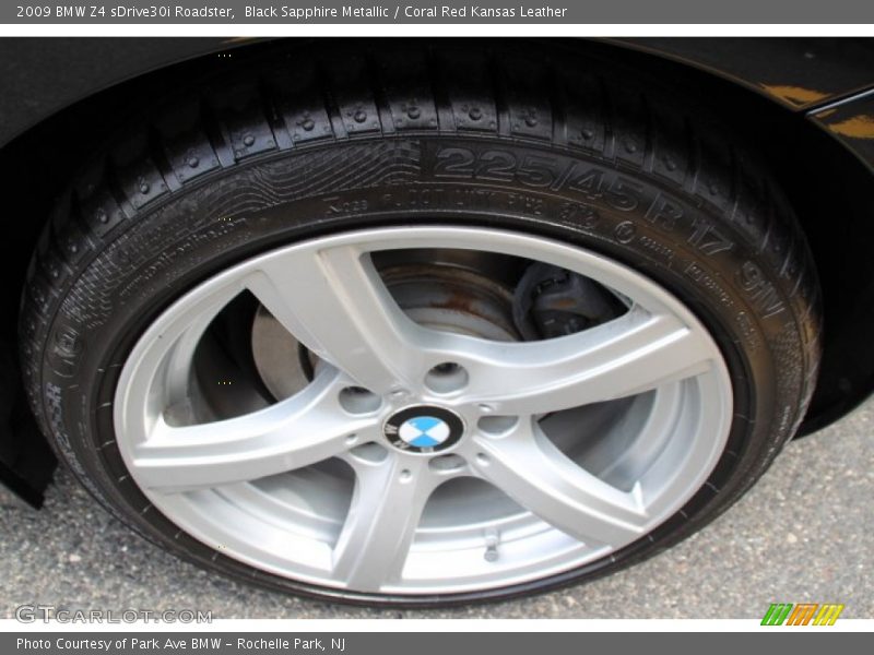 Black Sapphire Metallic / Coral Red Kansas Leather 2009 BMW Z4 sDrive30i Roadster