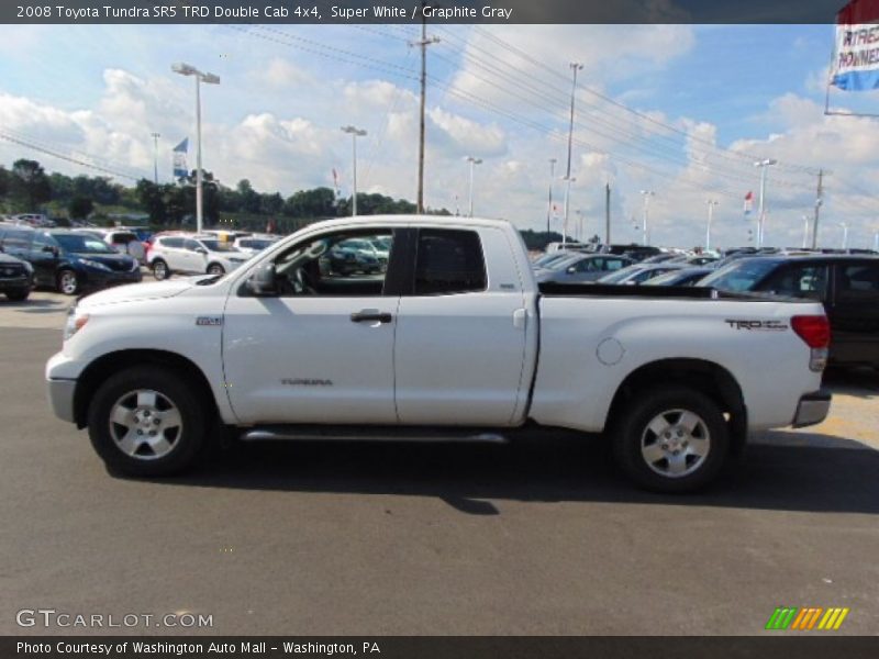 Super White / Graphite Gray 2008 Toyota Tundra SR5 TRD Double Cab 4x4